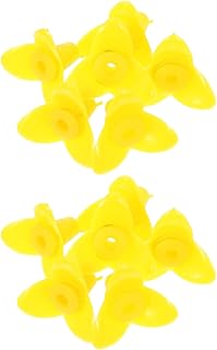 Yardwe 12pcs Hummingbird Bird Feeder Ring Cameras for outside Wild Bird Feeders Outdoor Ring Camera Hummingbird Feeder Flowers Glass Bird Feeder Hummingbird Feeder Parts Yellow Flowers