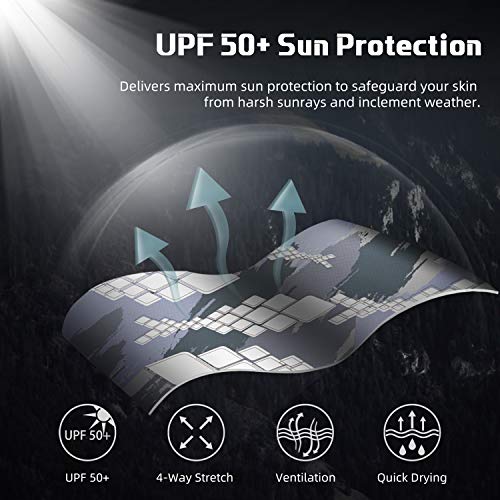 Runcl Fingerless Gloves Raguel, Fishing Gloves, Sun Gloves - Upf 50+ Sun Protection, Microfiber-Tech Safeguard, Half-Finger Style, Breathable Ventilation - Kayaking, Cycling, Gardening (Gray, S/M) #TOP2