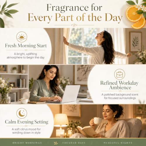Image of AROMATICO Orange Diffuser Oil with Strong, Long-Lasting Aroma. Premium Aroma Oil for Homes, Offices & Showrooms. Aromatherapy, Diffusers, Air Purifiers, Vaporizers - 1 L (1000 ml)