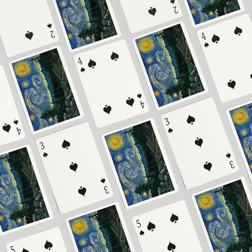 Lantern Press Barajas Póker 52 Cartas Van Gogh Starry Night miniatura 4