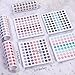 3200 Pieces Small Colored Dots Sticker 1/4 Inch Tiny Round Coding Labels Circle Dot Stickers Removable Color-Code Stickers for Bottles, Documents, 50 Sheets, 80 Colors
