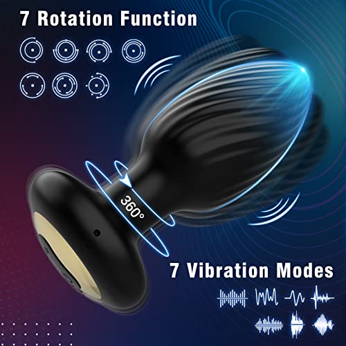 Male Sex Toys For Men Prostate Massager - Adult Sex Toys Games Vibrators Remote Control, Adult Toys Anal Plug Vibrating Butt Plug With 9 Vibrating Rotation Mode, Anal Toys Vibrator Mens Sex Toys Women #TOP2
