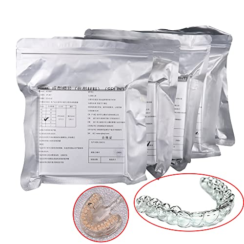 Image of Dental Splint 1.0 /1.5 /2.0mm Thermoforming Material Sheet Oral Denture Model Mold Slice For Vacuum Forming Soft Hard 5''x5'' (Hard Film 1.0 20Pcs)