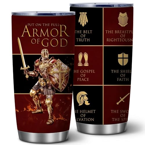 Pastor Appreciation Gifts,Put The Full Armor Of God 20 Oz