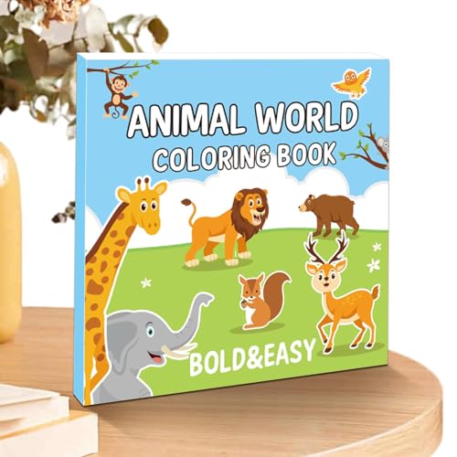 Libri da colorare con animali per adulti, libri da colorare con animali per bambini, libri da colorare con animali carini, libro da disegno divertente, libri da colorare con animali per bambini, leone
