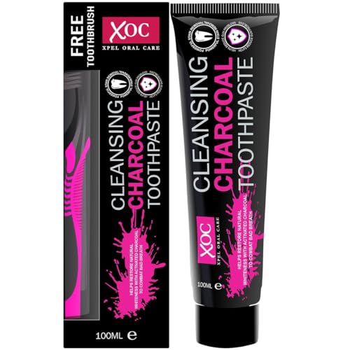 Xpel - Charcoal Tooth Paste with Brush - 100 ml
