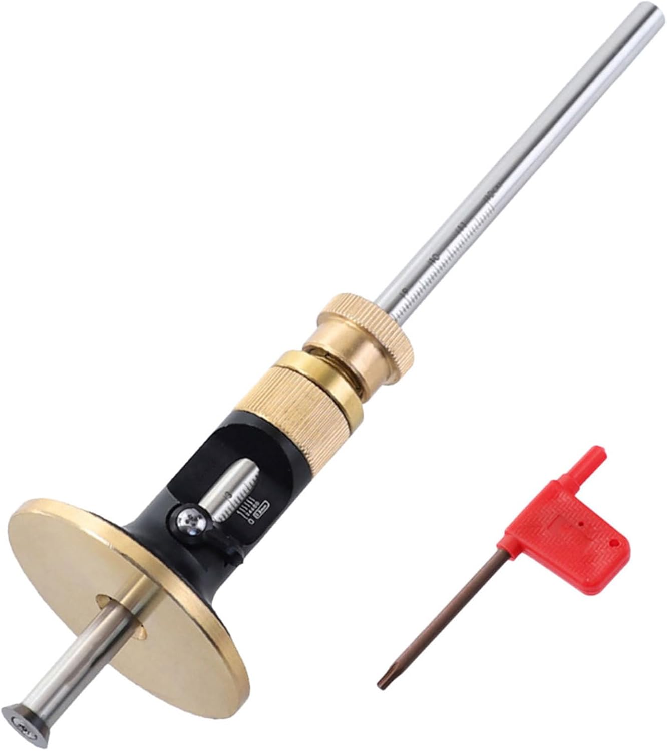 Zerodeko European Woodworking Marking Tool Set with Fine-tuning Scribe Gauge, Hard Alloy Blade Carpenter Marker for Precise Parallel Line Drawing in Woodworking Projects