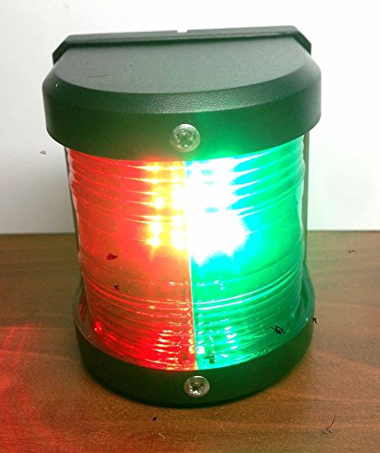 MARINE BOAT RED & GREEN BOW LED NAVIGATION LIGHT WATERPROOF 2 NAUTICAL MILES by PactradeMarine
