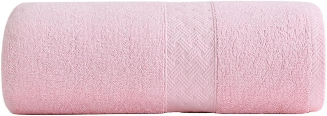 3 Pack Satin Striped Cotton Towels, Thick Bath Towels, 120-140 GSM, 35x75cm(Grey)