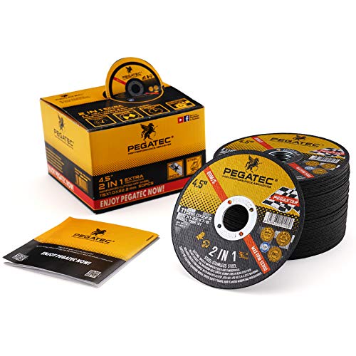 Pegatec S80411151M Cut Off Wheels 50 Pack, Quality Thin 4 1/2 X0.04X7/8 Inch Cutting Disc, Metal & Stainless Steel Aggressive Cutting Wheel thumb #6