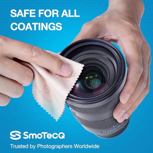 SmoTecQ 12 Pack Microfiber Lens Cleaning Cloths – Ultra-Soft, Scratch-Free Eyeglass Cloths for Glasses, Screens & Cameras – 7×6 in, Assorted Colors - Image 4
