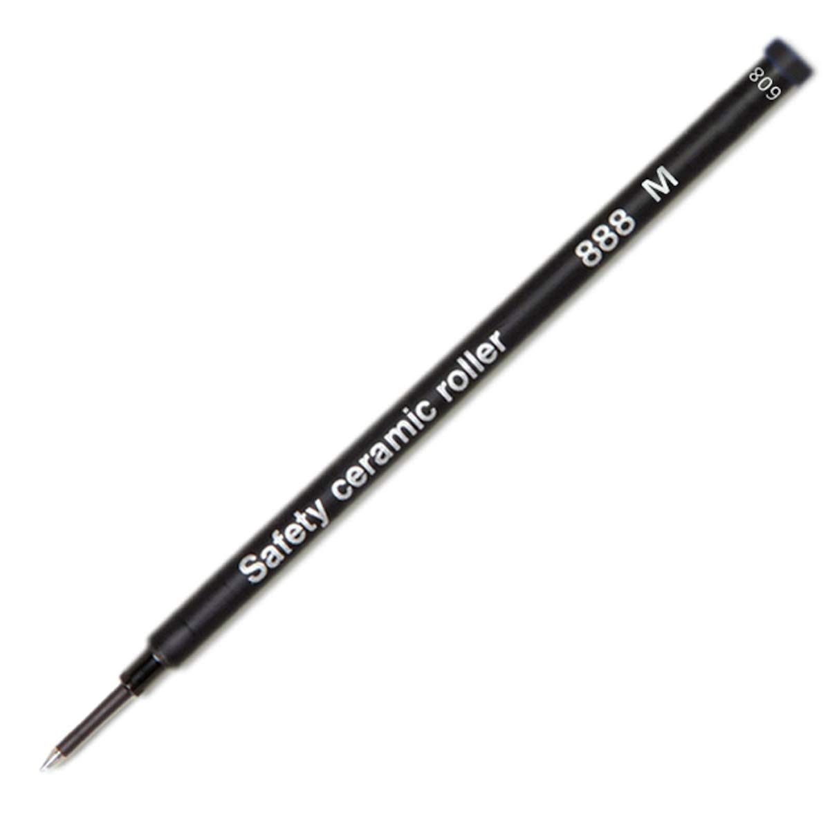 2 Pack - 888 Black Medium Rollerball Refill