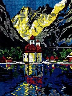 stickit Mini Stecksystem Kirche St. Bartholomä am Königsee ca. 5.100 Teile Nr. 42142