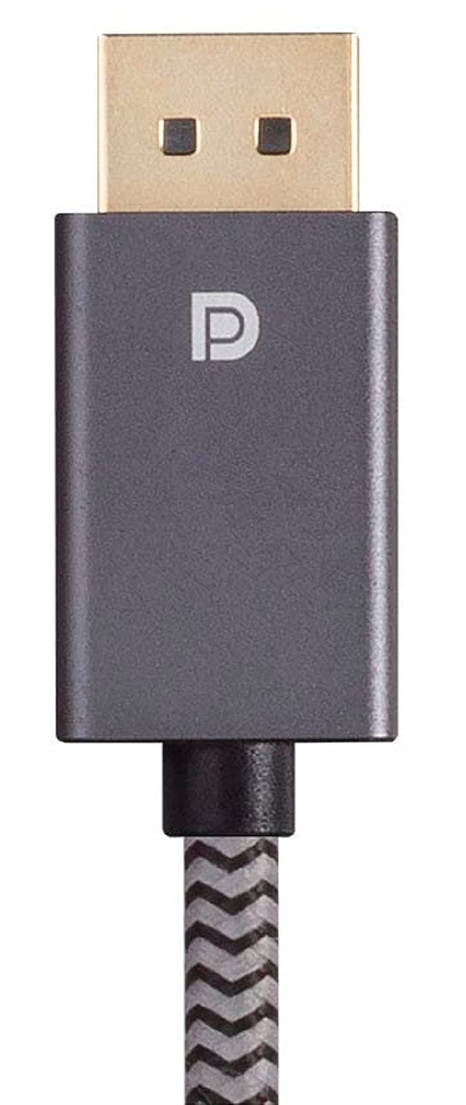 Monoprice Lot de 10 câbles DisplayPort 1.4 EasyPlug en nylon tressé – Gris – 8K @ 60 Hz, jusqu'à 32,4 Gbit/s, compatible avec PC, ordinateur portable, TV, projecteur
