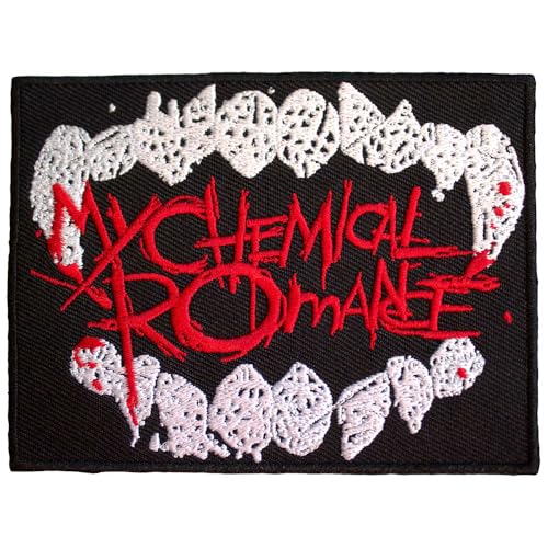My Chemical Romance The Noir Parade Logo Fangs Standard Woven Patch Size One Size