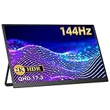 EVICIV モバイルモニター 17.3インチ 2K 144Hz 自立型 非光沢 IPS 100%sRGB ゲーム ポータブル ブルーライト軽減 ゲーム用モニター VESA対応 PS5/XBOX/Switch/PC/Macなど対応