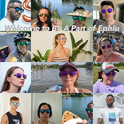 Ephiu Polarized Sports Sunglasses For Men Women Mirror Lens Sun Glasses No Slip No Bounce For Running Driving 100% Uv Protection(Demi Tortoise/Brown Lens) #TOP5