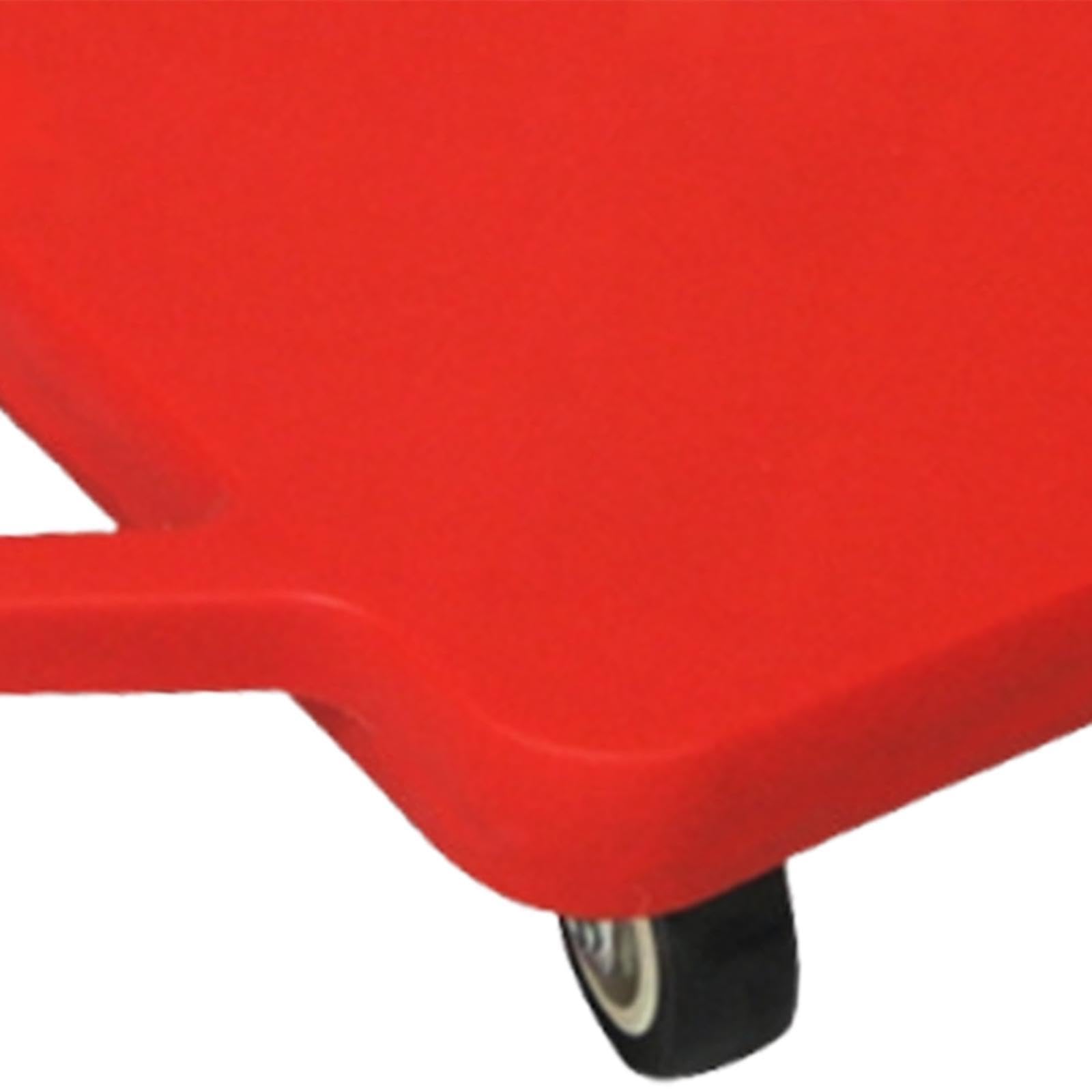 Menolana Floor Scooter Board with Handles with Casters Sensory Training Portable Sitting Scooter for Outdoor Activities Gym Boys Girls, Red