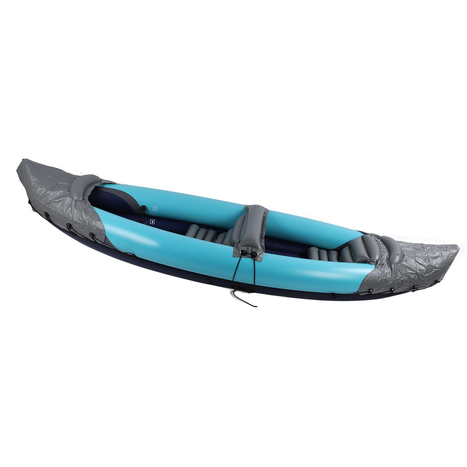Kayak pieghevole Canoa gonfiabile per 2 persone Canoa da pesca portatile in PVC resistente per rafting