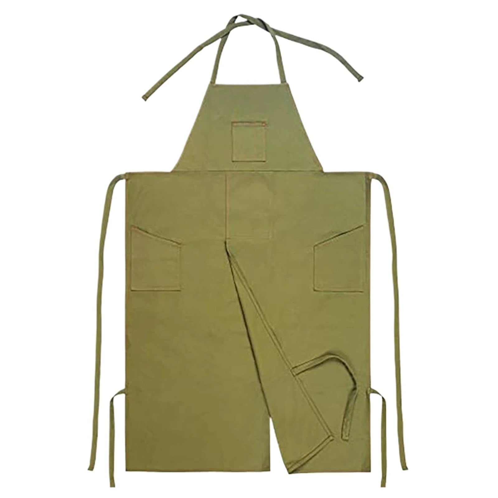 Grembiule da ceramica a copertura completa Grembiule da vasaio e ceramica a copertura totale, con gambe divise, in tela di cotone, tasche, for donne uomini