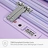 Traveler's Choice Pagosa Hardshell Expandable Luggage with Spinner Wheels, Lavender, 3-Piece Set (22/26/30) #3