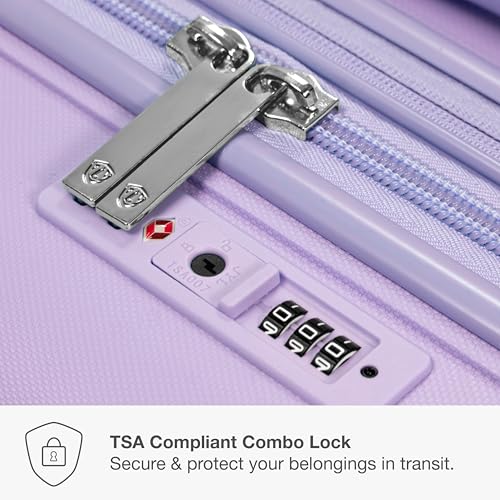 Image of Traveler's Choice Pagosa Hardshell Expandable Luggage with Spinner Wheels, Lavender, 30-Inch Large
