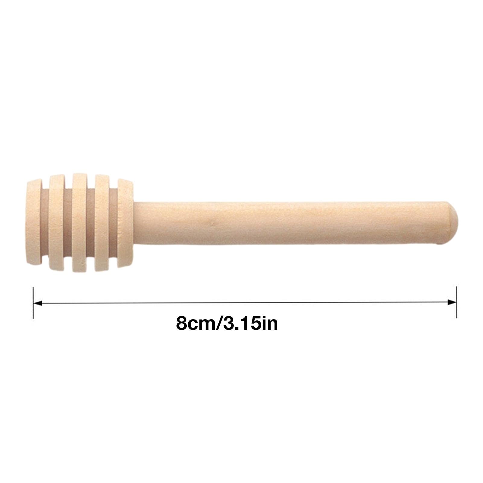 Set di 100 cucchiaini da Miele, in Legno, 8 cm, per Miele, Ideali per Bicchieri da Miele, per Feste di Natale