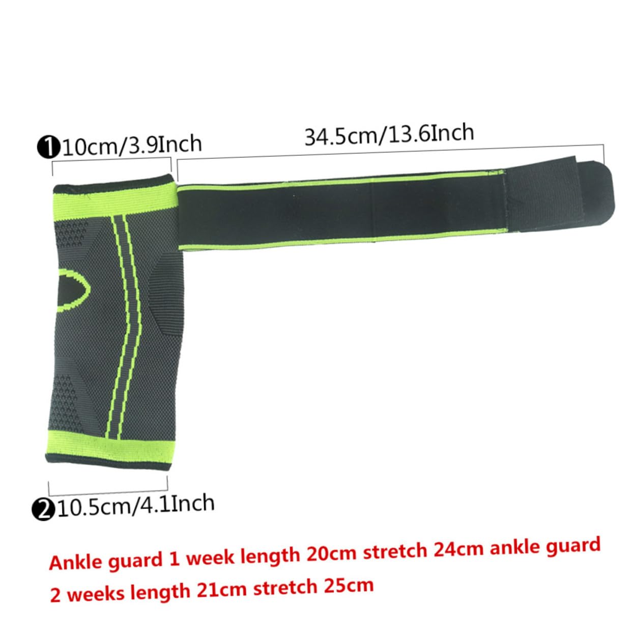 IWOWHERO Nkle Support Brace Warmth Sports Ankle Wrap Comfortable Breathable for Basketball Family (Size)