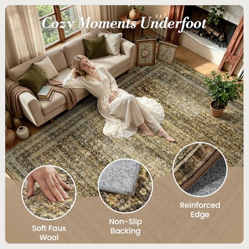  8x10 Caramel Brown Area Rug - image 6
