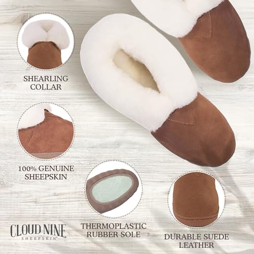 Womens Ankle Boots - Womens Shoes Made with 100% Genuine Sheepskin for Indoor & Outdoor - Soft & Comfortable Womens Slippers - Ankle Boots for Women with Thermoplastic Rubber Sole2