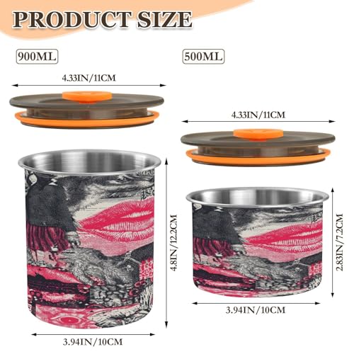Contenedor de café con tapa 500ml acero inoxidable miniatura 2