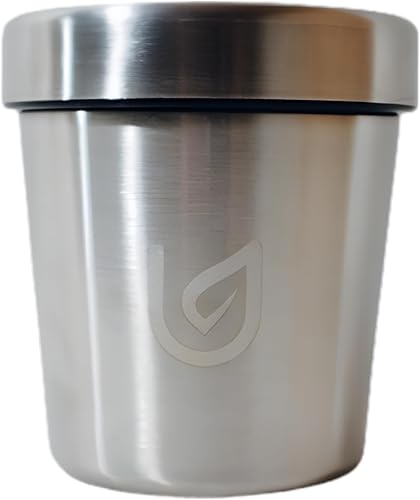 Recipiente enfriador de helado Termo de pinta de acero inoxidable aislado al vacío de doble pared reutilizable Coozie almacenamiento sostenible de