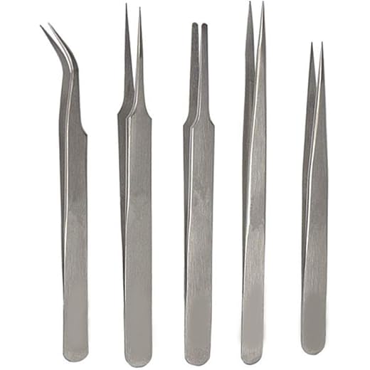 Alis Beauty Precision Tweezers Set of 5 Pcs