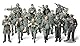 Tamiya 300032530-1:48 WWII Figuren-Set Deutsche Infanterie Manöver, 15 Soldaten, originalgetreue Nachbildung, Plastik Bausatz, Basteln, Modellbausatz, Zusammenbauen, unlackiert