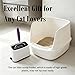 Epargnaro Heavy Duty Cat Litter Scoop with Holder - All Metal Cat Litter Scooper with Holder - Speed Sifter Litter Box Scooper Captures All Clumps - Aluminum Cats Litter Scooper (Purple)