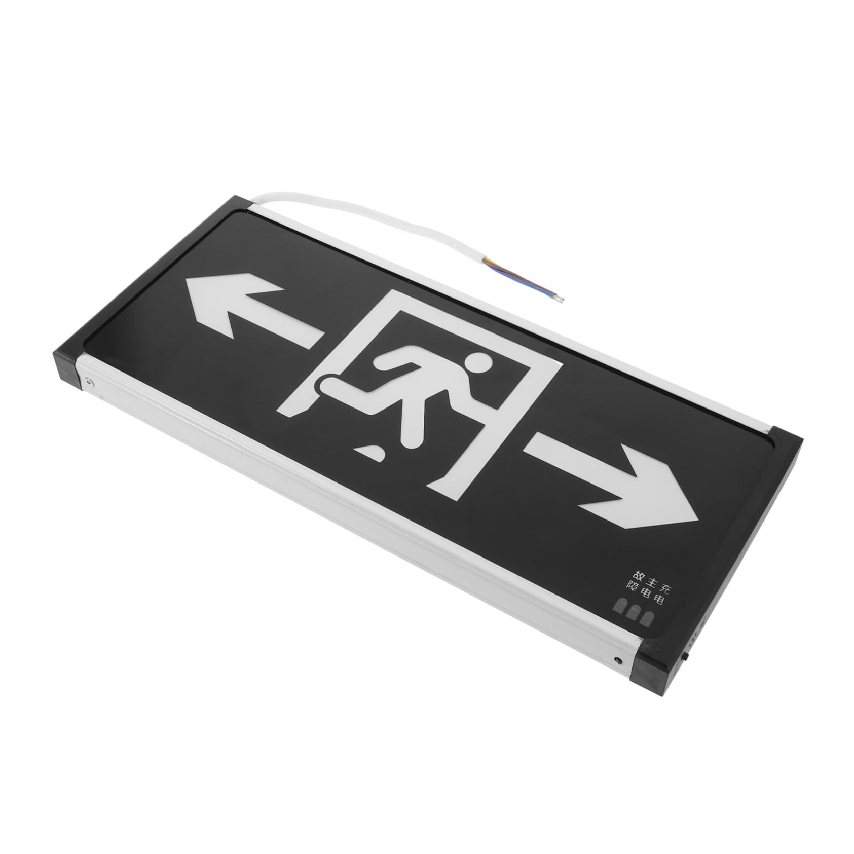 Uonlytech 5piezas Luz De Emergencia Led De Salida Alta Visibilidad Señalización De Seguridad Para Evacuación Edificios Públicos y Supermercados Diseño Colgante y Doble Cara