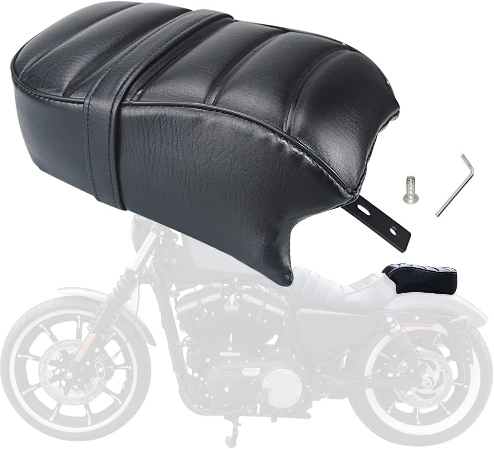 Passenger Pillion Seat fits for Harley 2016-2022 Sportster Iron 883 XL883N Models,Black