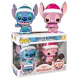  Funko Pop! 2 Pack Stitch y Angel de Navidad Edition Special