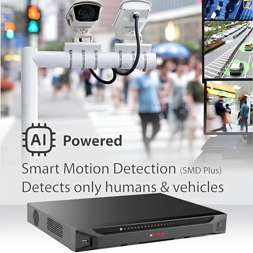 Image of CP Plus 16 Channel 4K NVR | H.265+ Compression | 4K Ultra HD Recording | 320 Mbps Bandwidth | HDMI /VGA Output | AI Functions | 20TB HDD Support | Remote Mobile App View [CP-UNR-4K2162-V3]