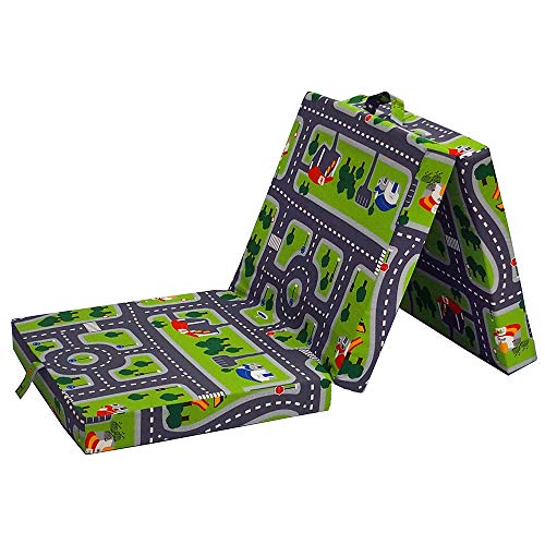 VitaliSpa Faltmatratze, Grün/Blau, 190 x 70 cm