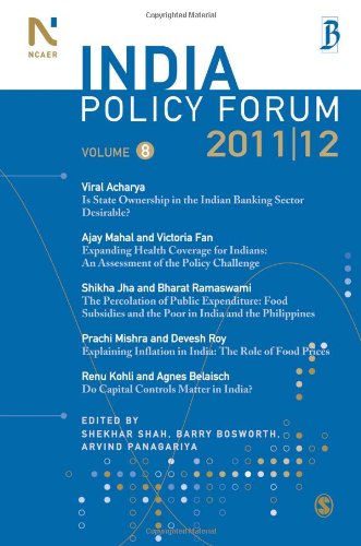 India Policy Forum 2011-12: Volume 8
