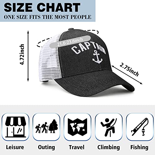 Image of Outdoor Hat Captain Hats Hunting Hat Biggfoot Hat Mountain Baseball Cap Sailing Trucker Hat for Men Women