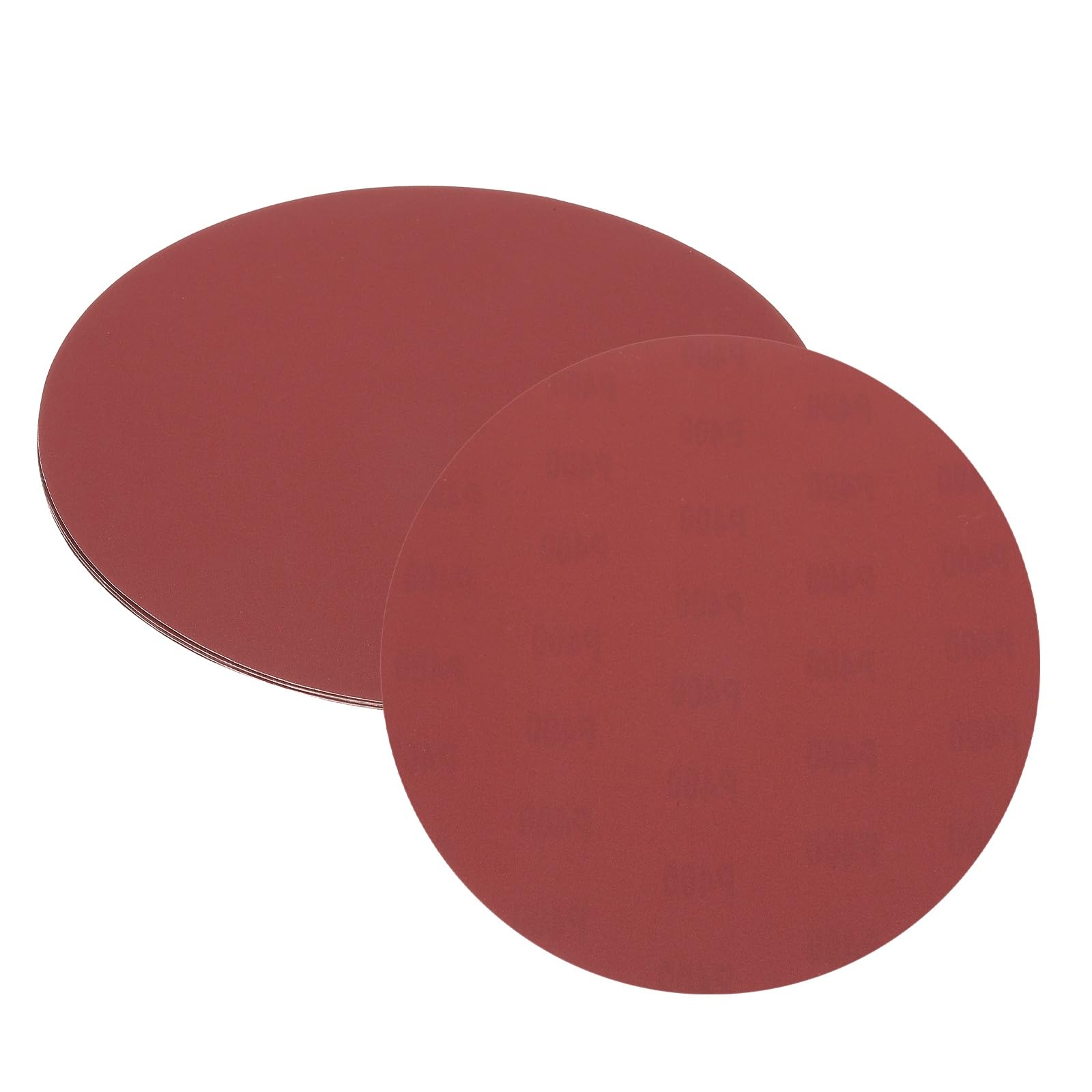 sourcing map 5pcs 250mm Sanding Discs, 400 Grits Aluminum Oxide Hook and Loop Stick Back Sandpapers, No-Hole Round Wet/Dry Sander Papers, Sand Auto Car Paint, Wood, Metal