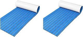 Zunedhys - Juego de 2 fundas de espuma de espuma (450 x 2400 mm), color azul