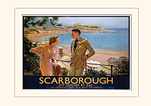 Pyramid International Scarborough 5" Mounted Print Memorabilia, Multi-Colour, 30 x 40 x 1.3 cm