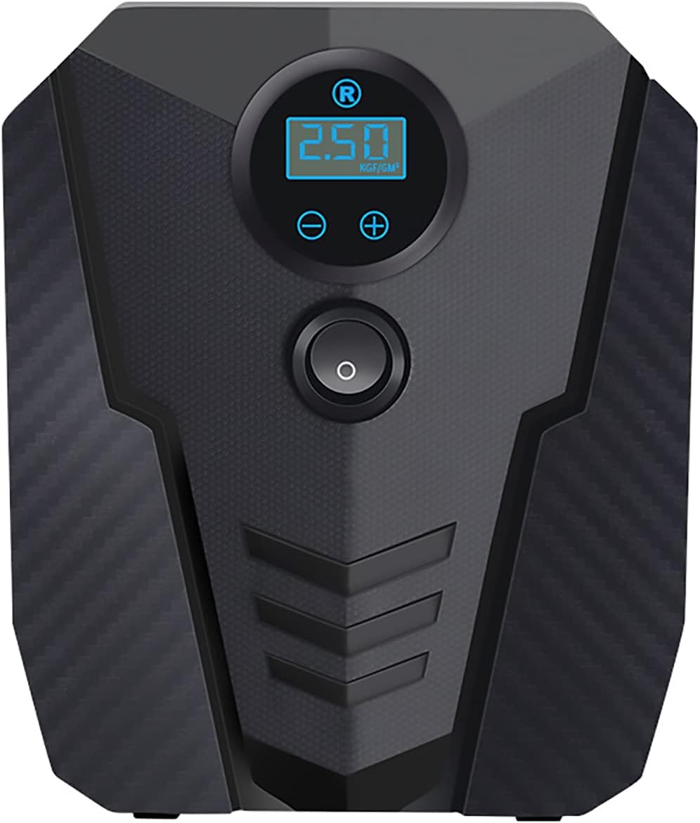Dr.CarHome Inflador Ruedas Coche 12 V, Compresor De Aire EléCtrico PortáTil De 150 PSI, Bomba De NeumáTico De Coche con Pantalla LCD Y Linterna Led, Flujo De Aire Grande De 35 L/Min
