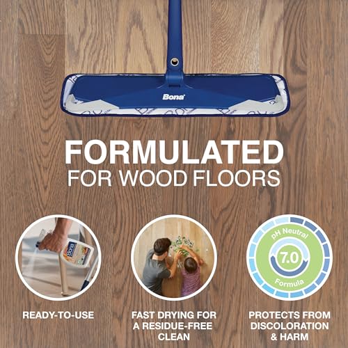Image of Bona Hardwood Floor Cleaner Spray - 32 fl oz - Cedar Wood - Includes Filled Bottle + Concentrate Refill for Hardwood Floor Cleaning