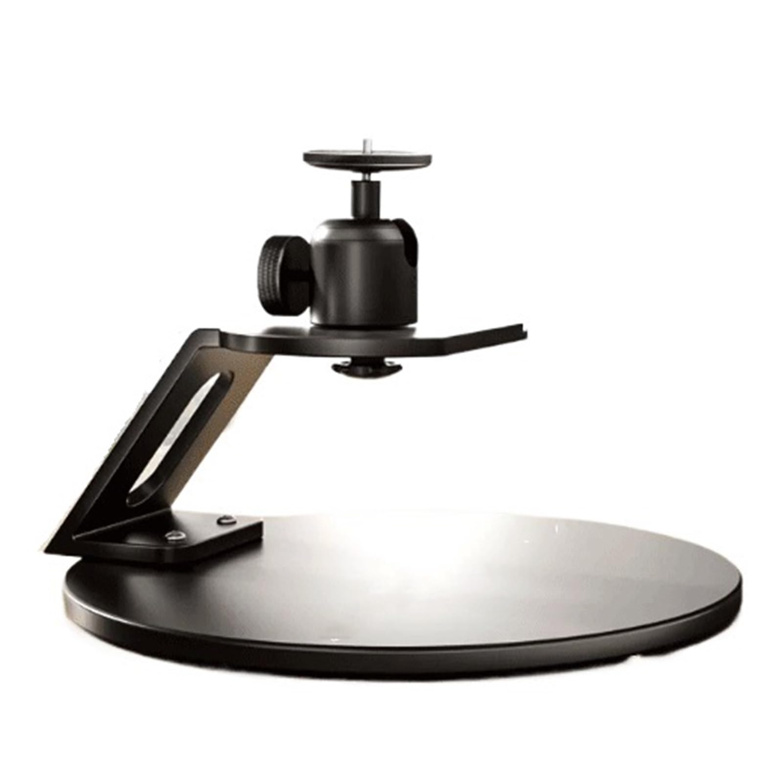 Cjhfr472sg Black Projector Stand Desktop Projector Mount With An Adjustable Universal Pan-Tilt Head; Portable Bedside Projector Mount(Black)