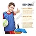 Soccer Cones (Set of 50) and Sports Jerseys Pinnies (12-Pack) - Perfect Disc Cones for Basketball Drills, Complete Soccer Training Equipment