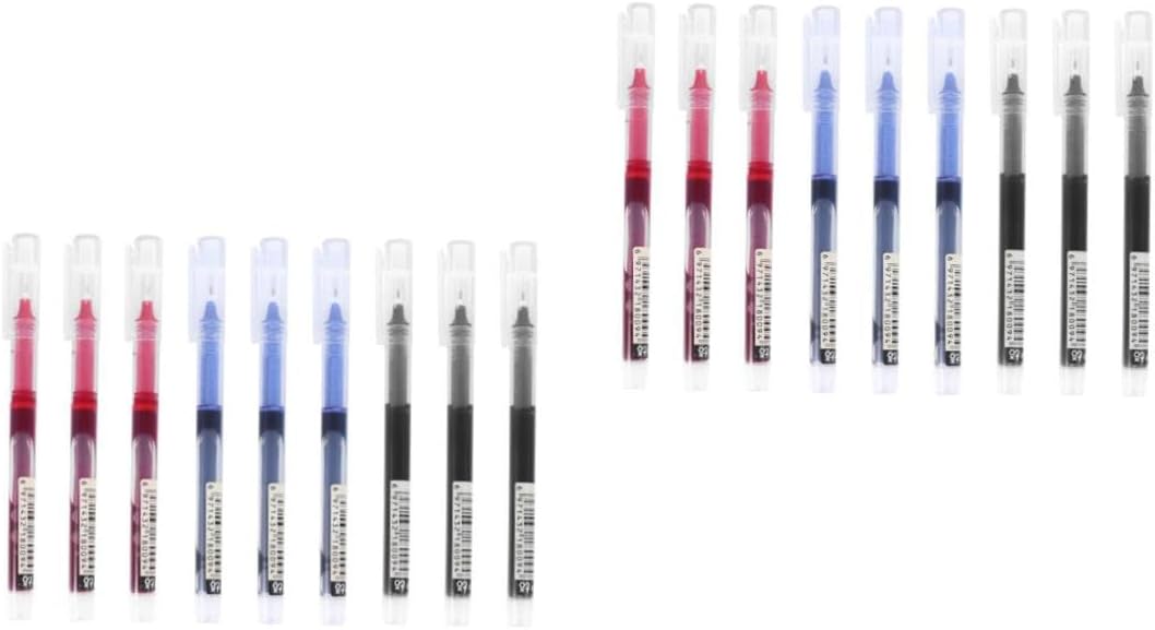 TEHAUX 2sets Signing Pen Gel Pen for Signature Large-capacity Gel Pen Quick-drying Gel Pens Neutral Pens for School Writing Pen School Stationery Gel Ink Pens Come Pen Plastic Black 9pcs*2